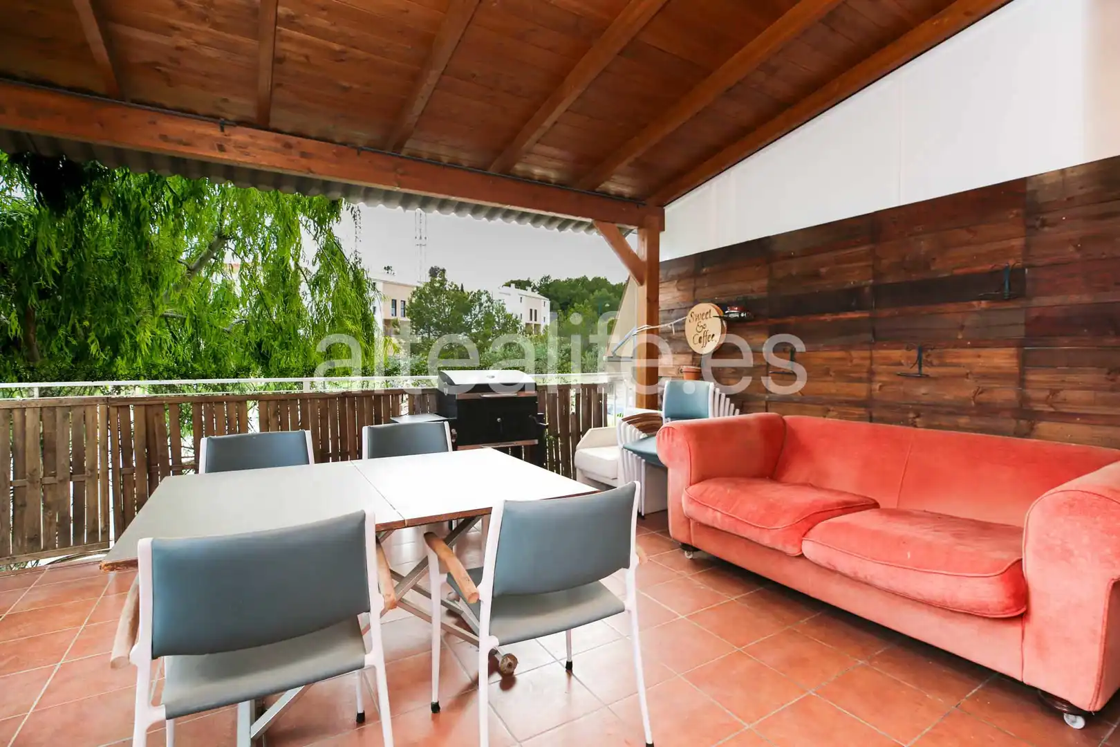 Terraza de Casa adosada en venta en La Nucia con Aire acondicionado, Jardín privado y Terraza