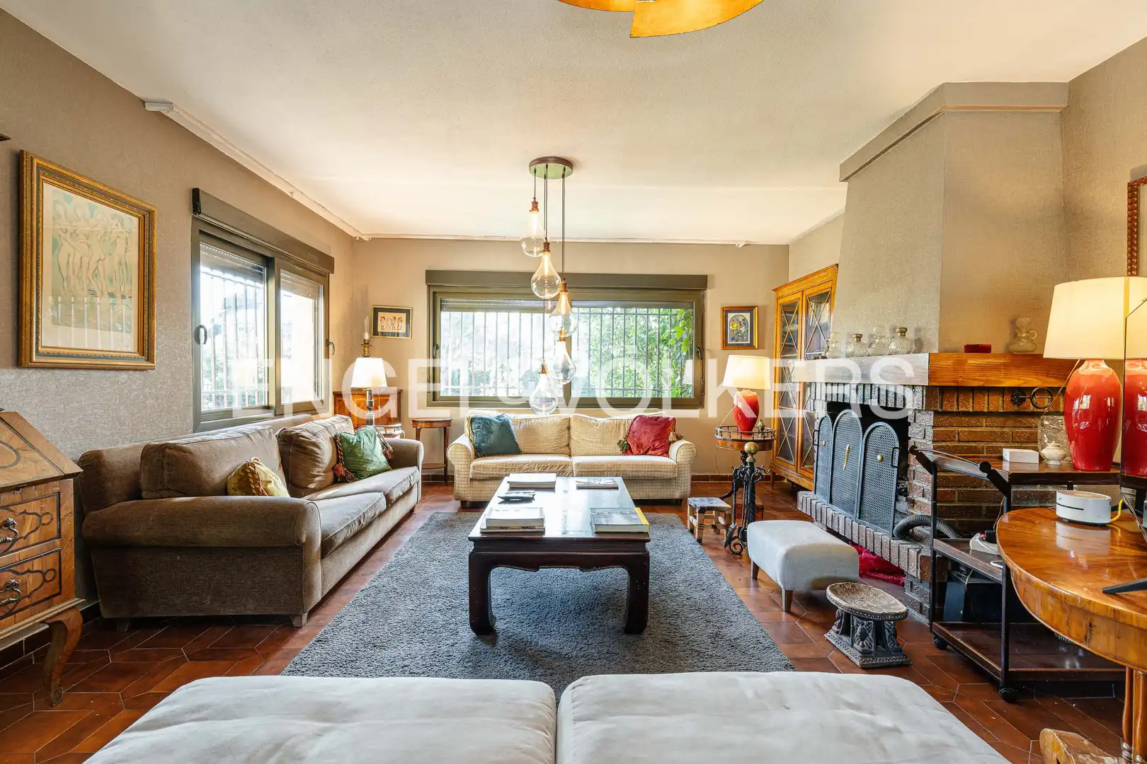 Living room of Detached homes for sale in El Escorial  with Heating, Private garden and Terrace