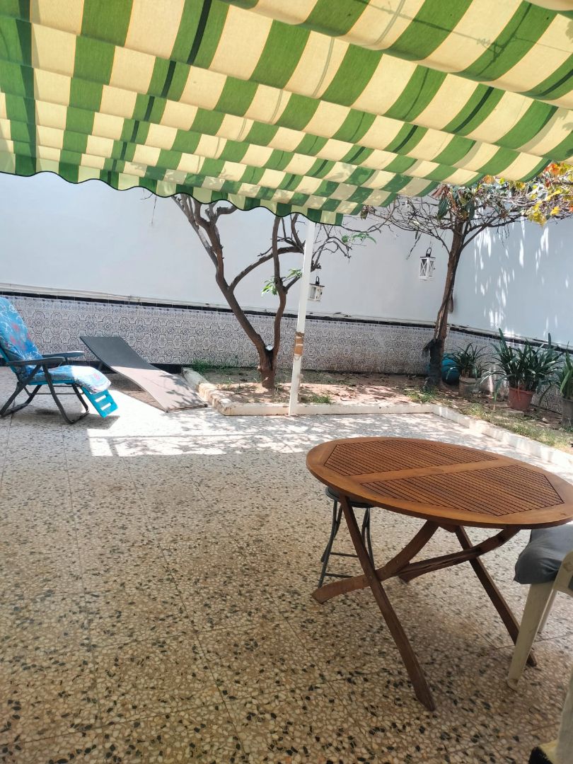 Terrassa de Casa o xalet en venda en El Ejido amb Aire condicionat, Jardí privat i Moblat