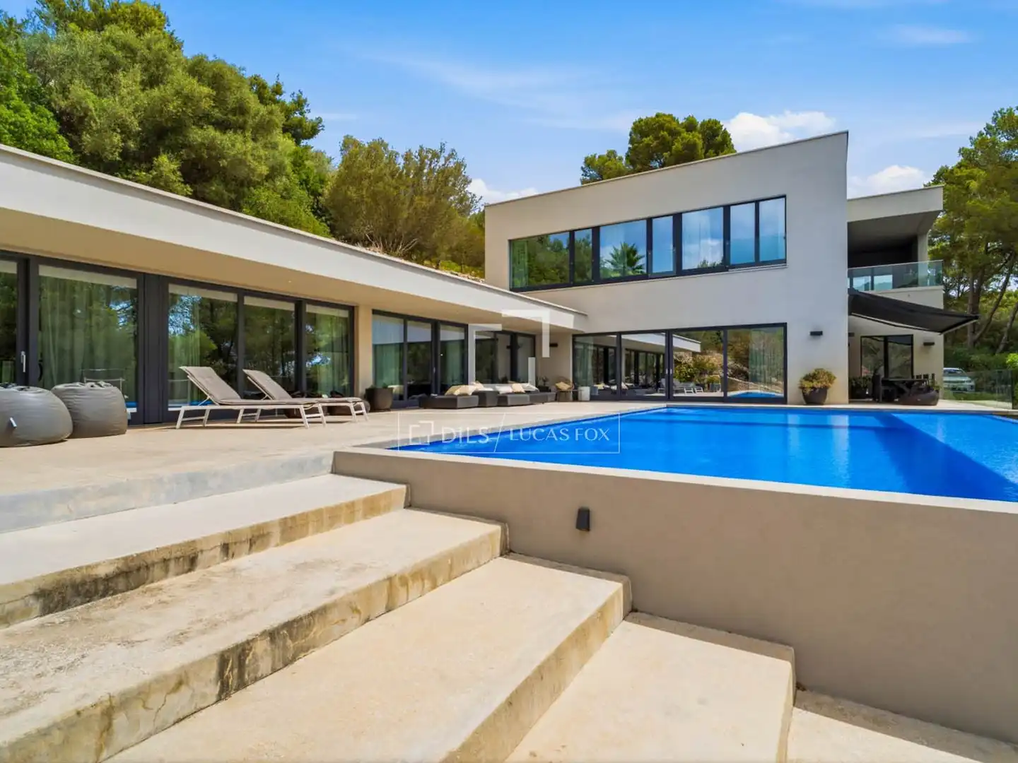 Außenansicht von Haus oder Chalet zur Miete in  Palma de Mallorca mit Klimaanlage, Heizung und Privatgarten