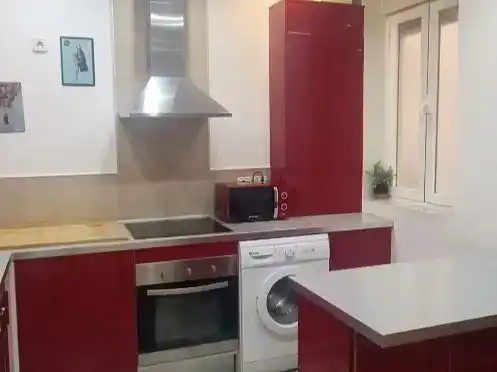 Kitchen of Flat for rent in  Madrid Capital  with Air Conditioner