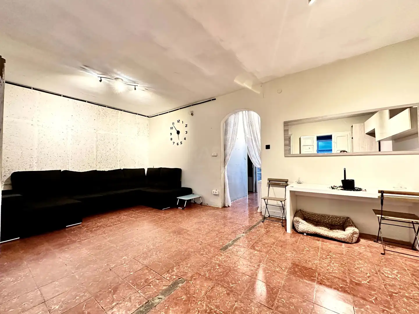 Wohnzimmer von Einfamilien-Reihenhaus zum Verkauf in Mataró mit Heizung und Terrasse