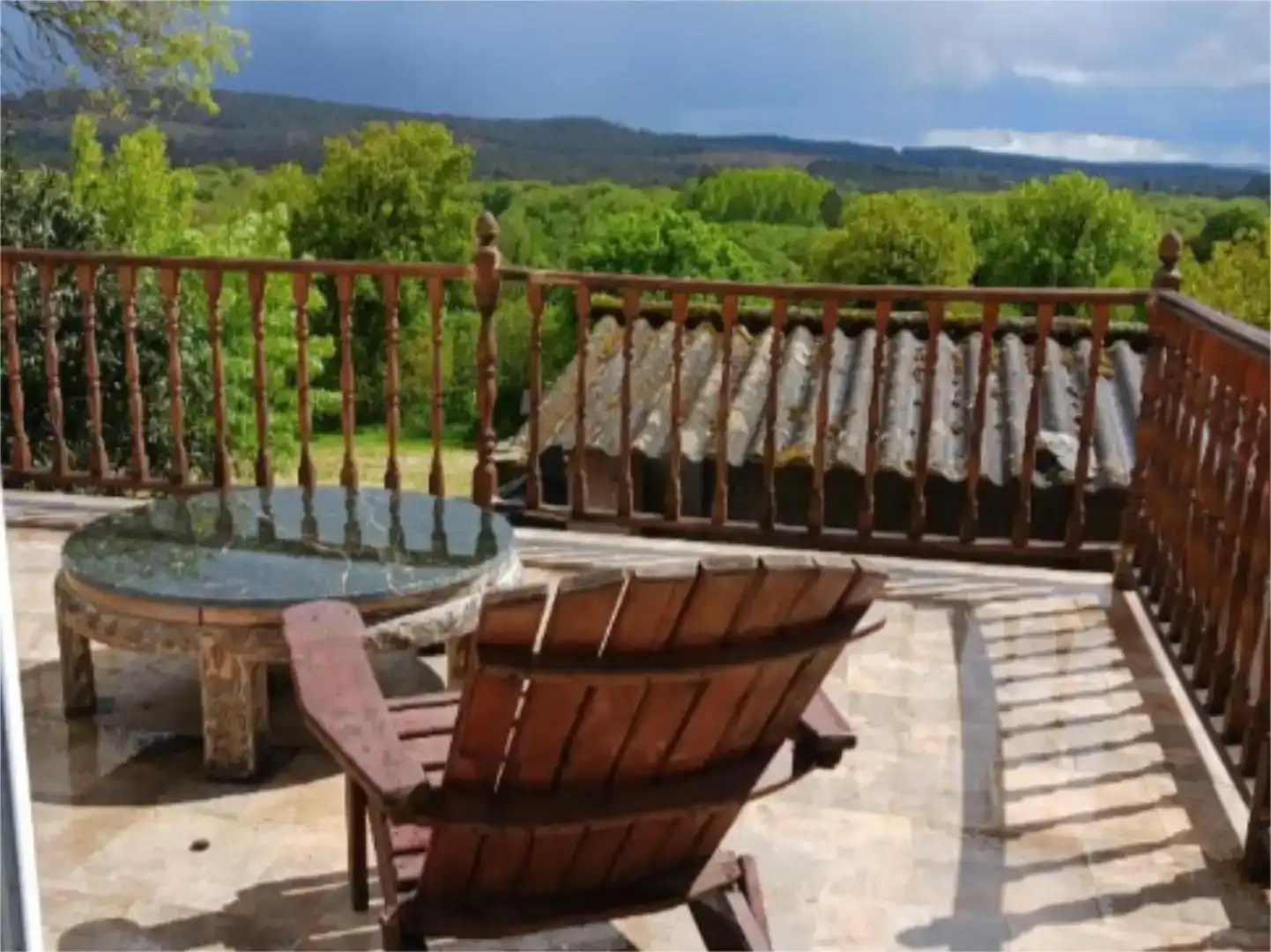 Terrasse von Country house zur Miete in Vilalba mit Klimaanlage, Privatgarten und Möbliert