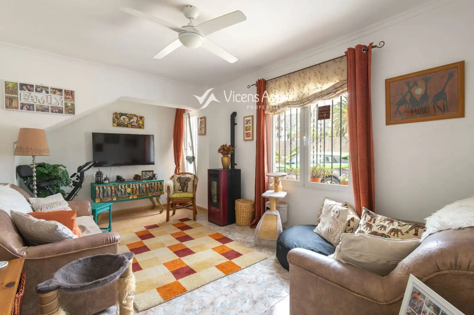 Sala de estar de Apartamento en venta en Jávea / Xàbia con Jardín privado y Terraza