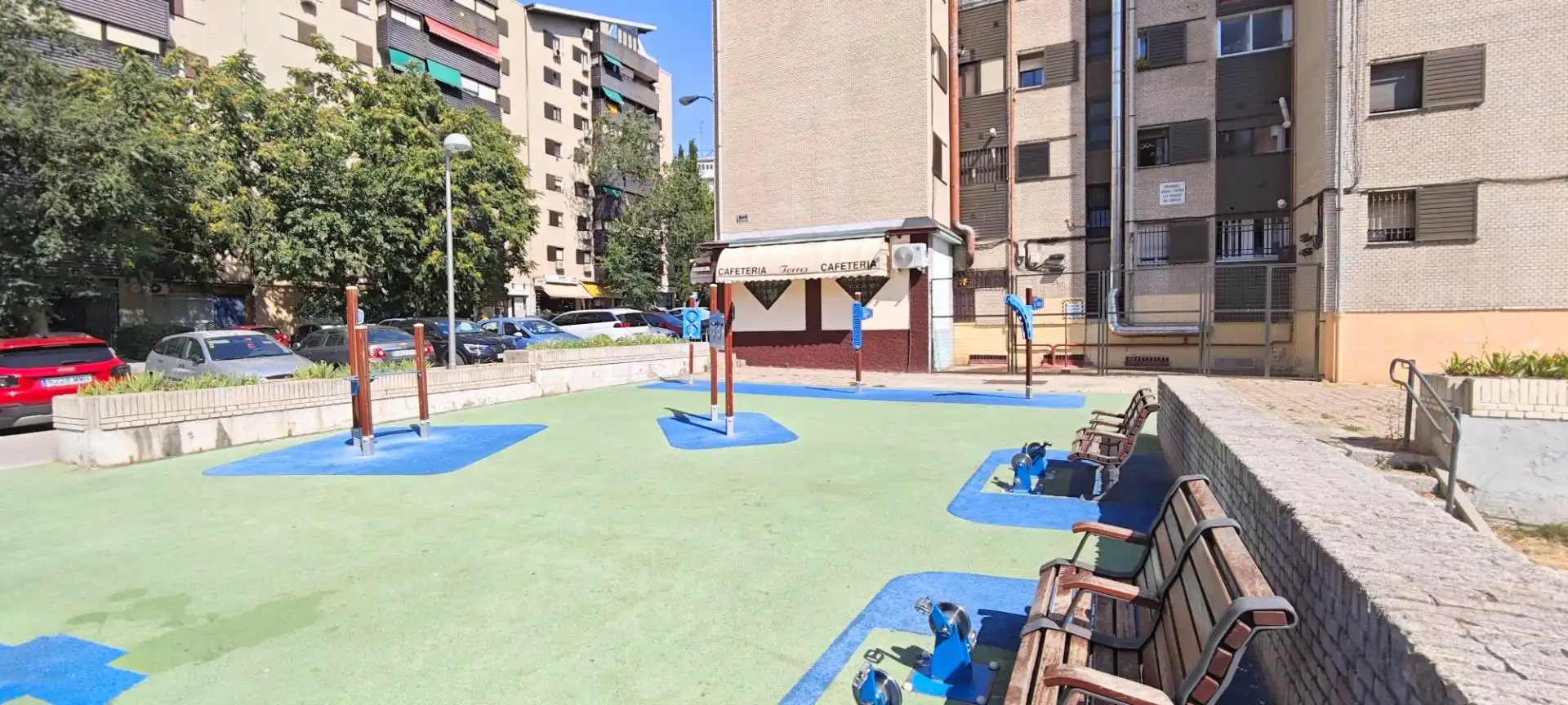 Parking of Flat for rent in Madrid  with Air Conditioner, Heating and Furnished
