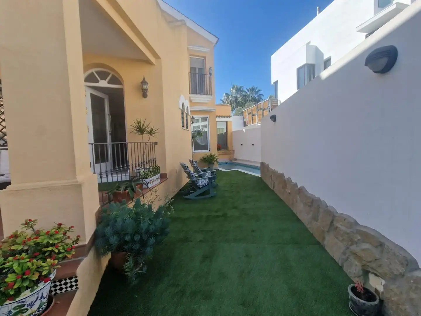 Terrassa de Casa o xalet en venda en San Fernando amb Aire condicionat, Calefacció i Jardí privat