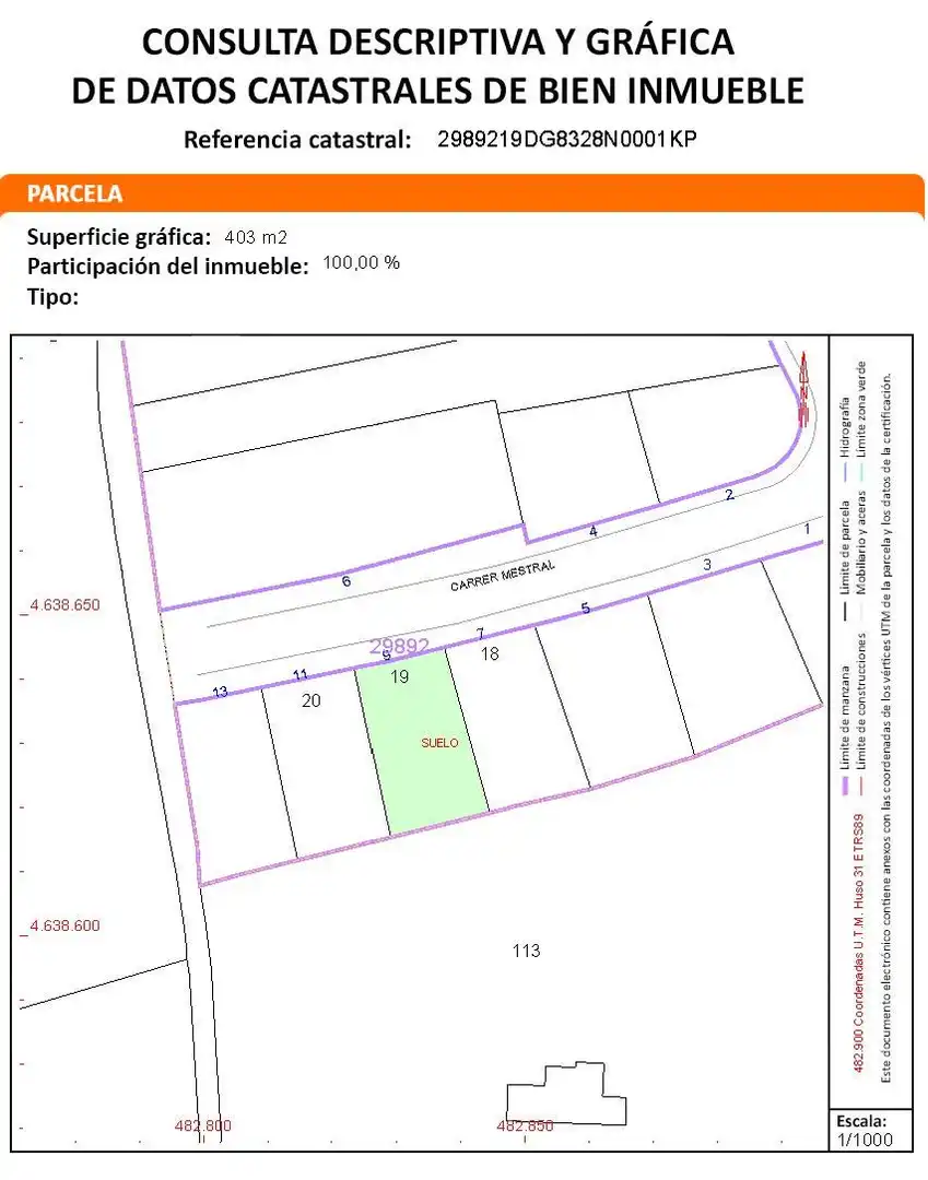 Wohnbaugrundstück zum Verkauf in Carrer Tramuntana 60, imagen 3