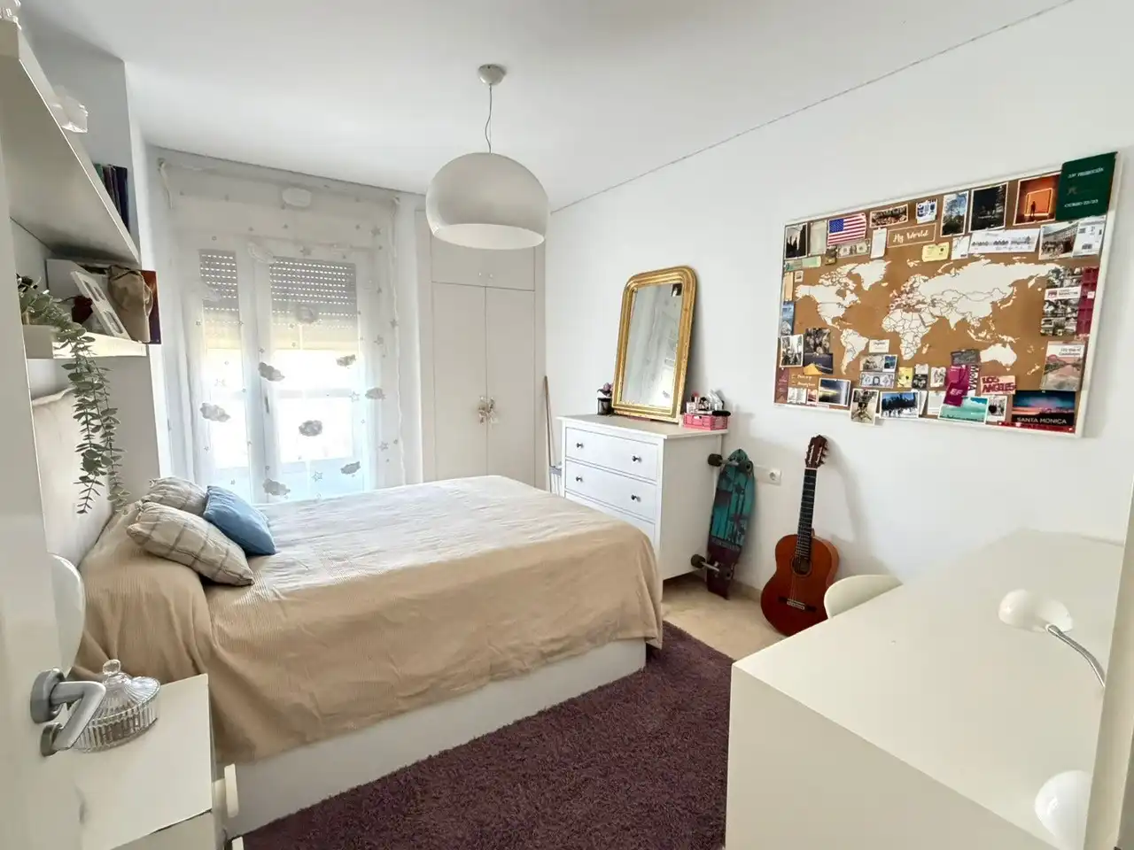 Schlafzimmer von Wohnung zur Miete in Almería mit Klimaanlage, Heizung und Terrasse