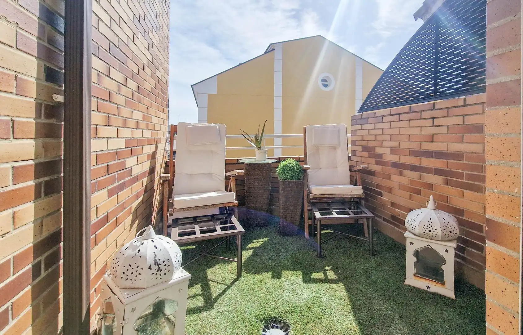 Terrassa de Casa adosada en venda en Badajoz amb Aire condicionat, Jardí privat i Terrassa