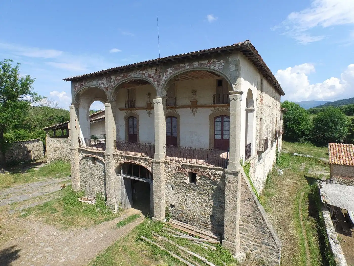 Vista exterior de Finca rústica en venta en Ripoll con Terraza