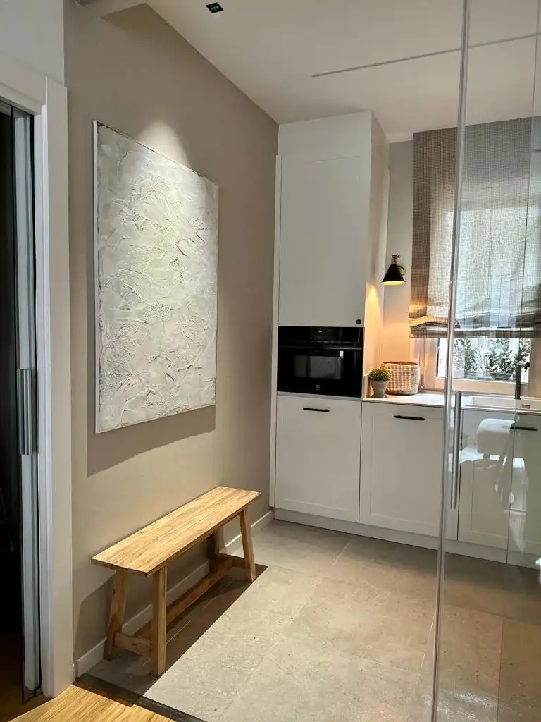 Cocina de Apartamento de alquiler en León Capital  con Calefacción, Parquet y Amueblado