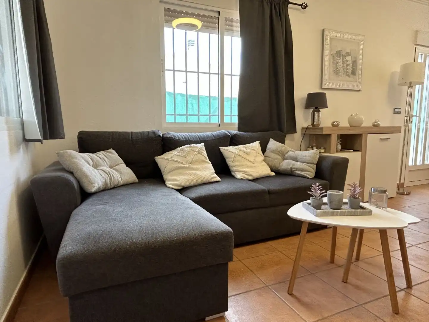 Sala d'estar de Casa o xalet en venda en Cartagena amb Aire condicionat, Jardí privat i Terrassa