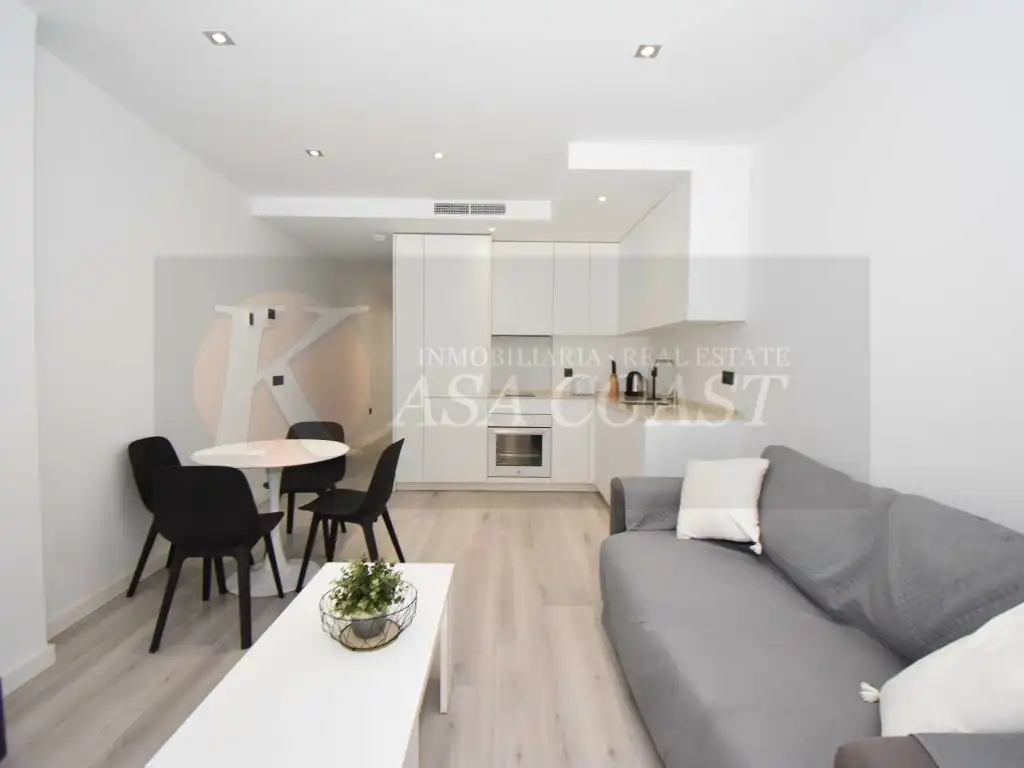 Sala de estar de Piso en venta en Fuengirola con Aire acondicionado, Terraza y Balcón