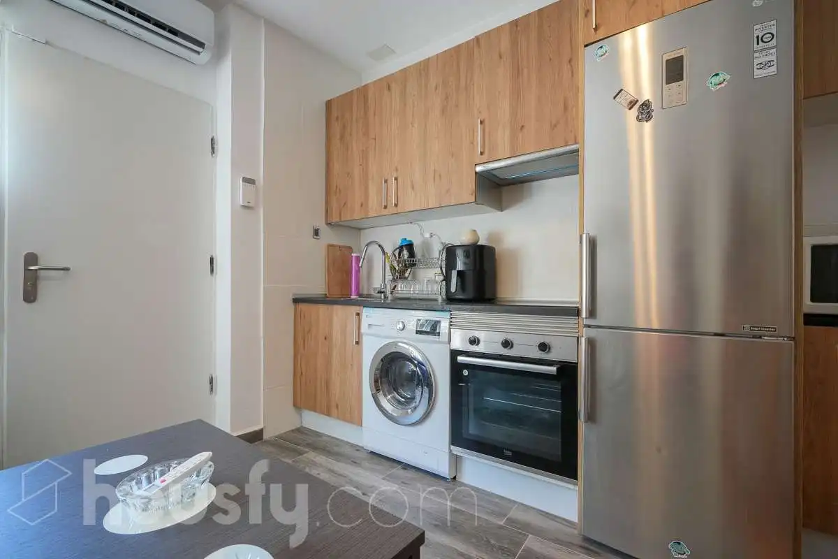 Kitchen of Flat for sale in Madrid  with Air Conditioner, Storage room and Furnished