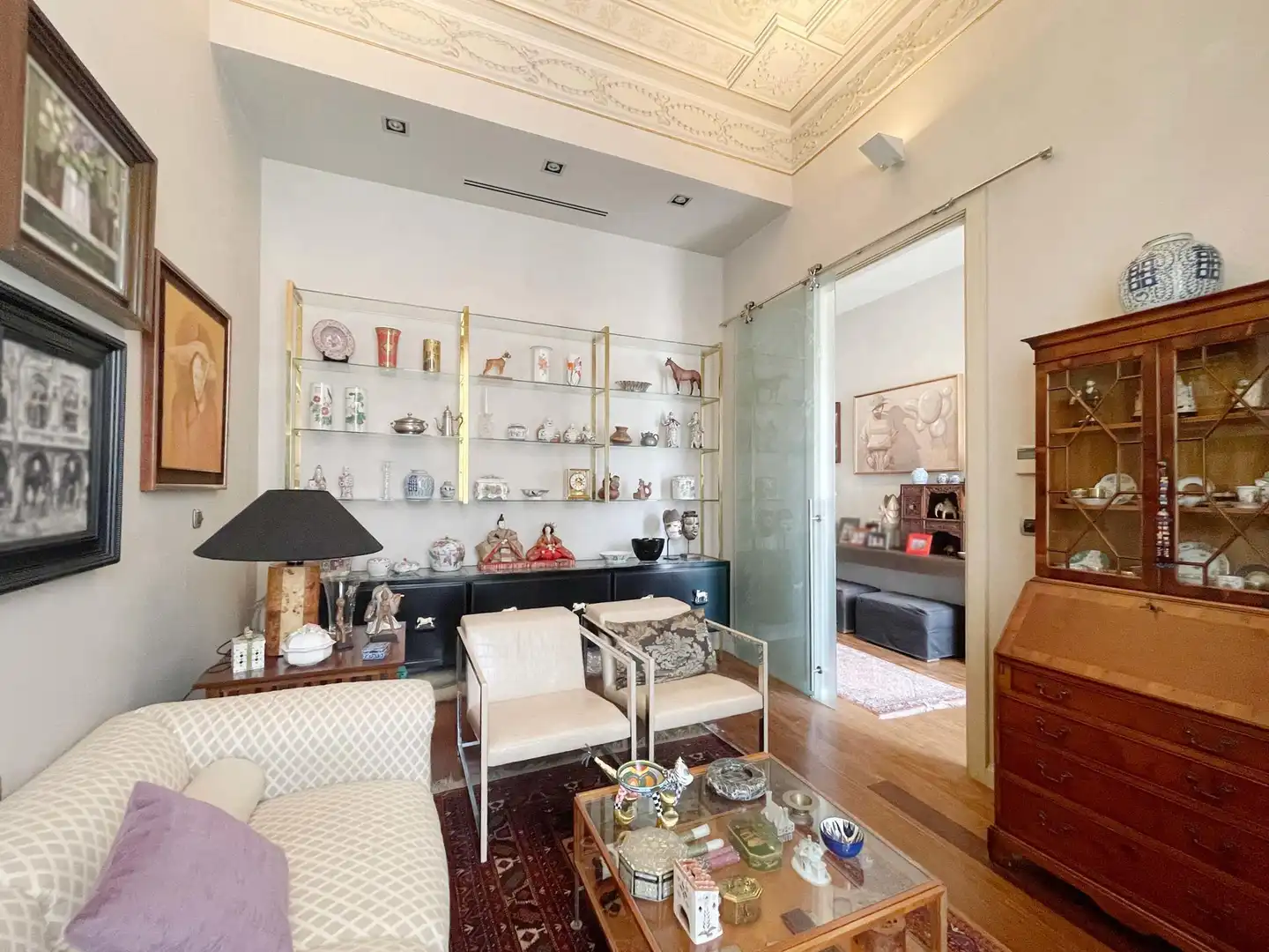 Sala de estar de Casa o chalet en venta en Arenys de Mar con Aire acondicionado, Calefacción y Parquet