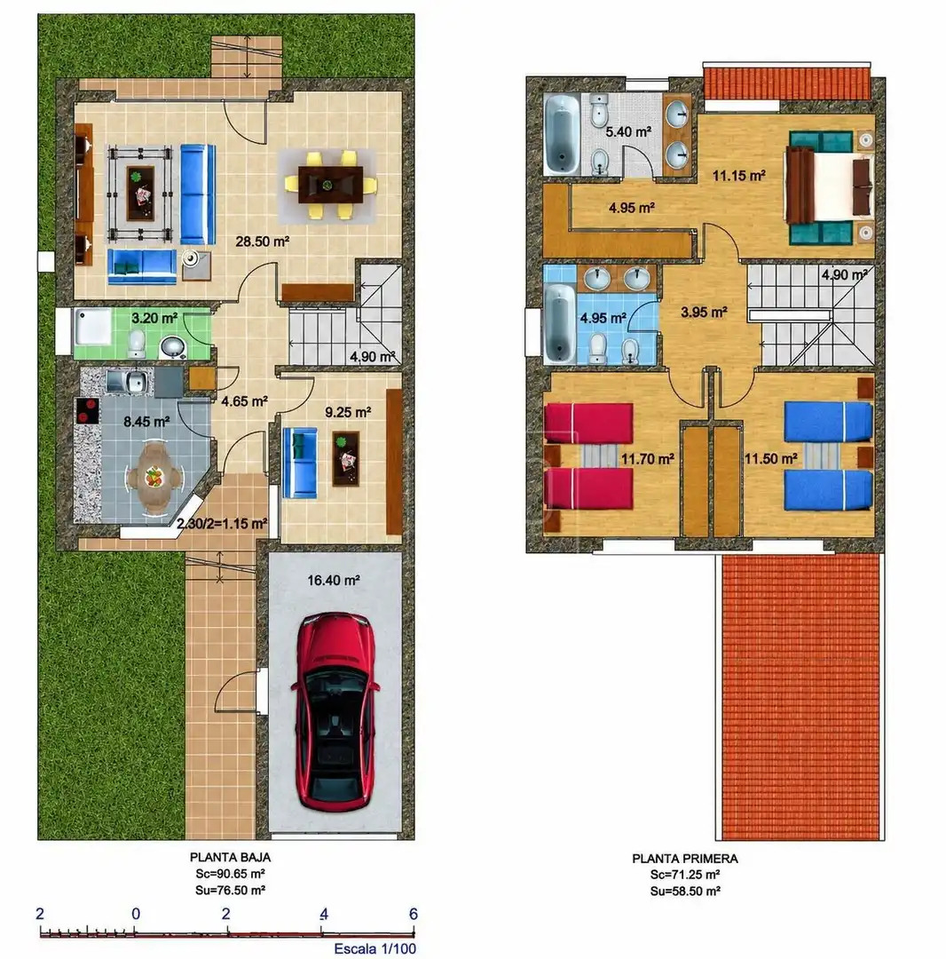 Casa adosada en venta en Villalbilla con Aire acondicionado, Calefacción y Jardín privado