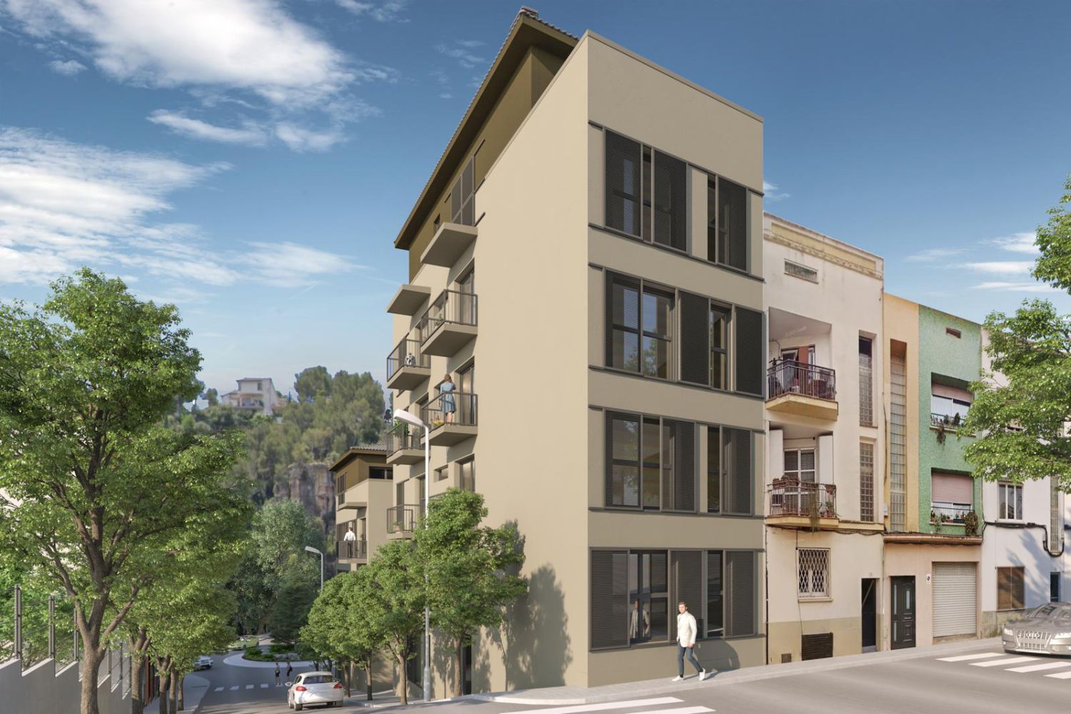 Exterior view of Flat for sale in Corbera de Llobregat  with Air Conditioner, Heating and Parquet flooring