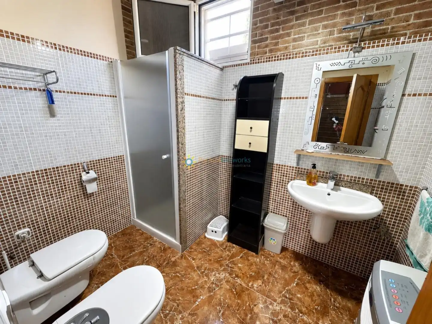 Badezimmer von Haus oder Chalet zum Verkauf in Benigànim mit Klimaanlage, Privatgarten und Terrasse