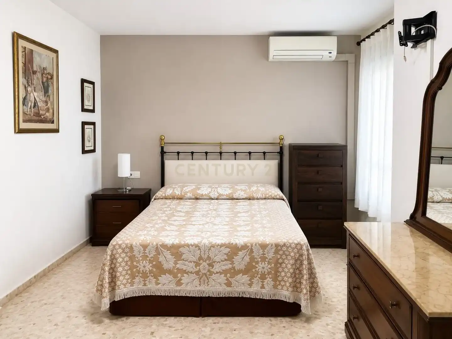 Dormitori de Apartament de lloguer en Valencia amb Aire condicionat