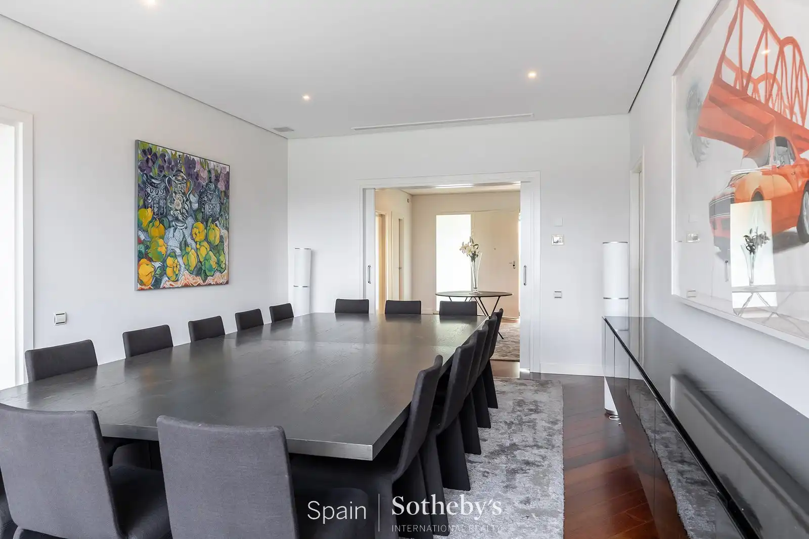 Menjador de Casa o xalet de lloguer en Pozuelo de Alarcón amb Aire condicionat, Jardí privat i Terrassa