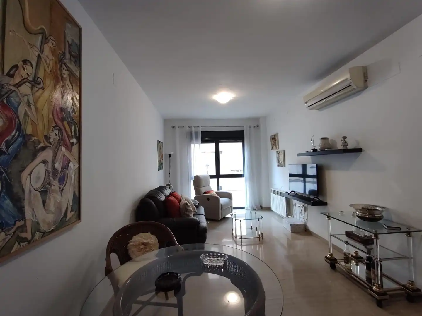 Sala d'estar de Pis de lloguer en Granada amb Aire condicionat, Calefacció i Moblat