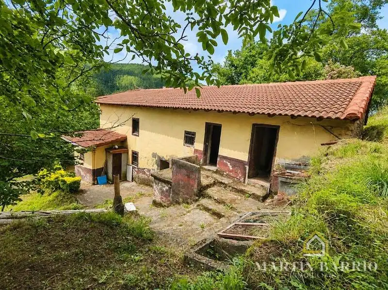 Vista exterior de Casa o xalet en venda en Galdames amb Jardí privat, Terrassa i Traster