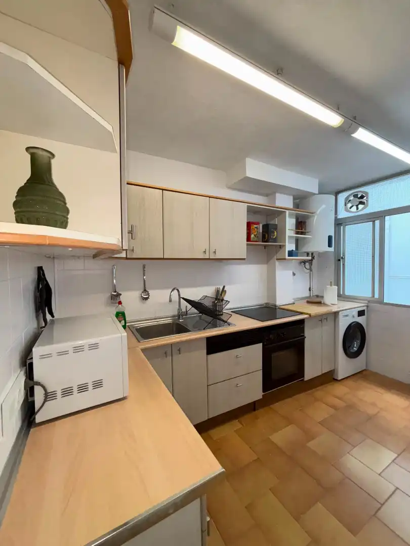 Kitchen of Flat for rent in Málaga  with Terrace, Furnished and Washing machine