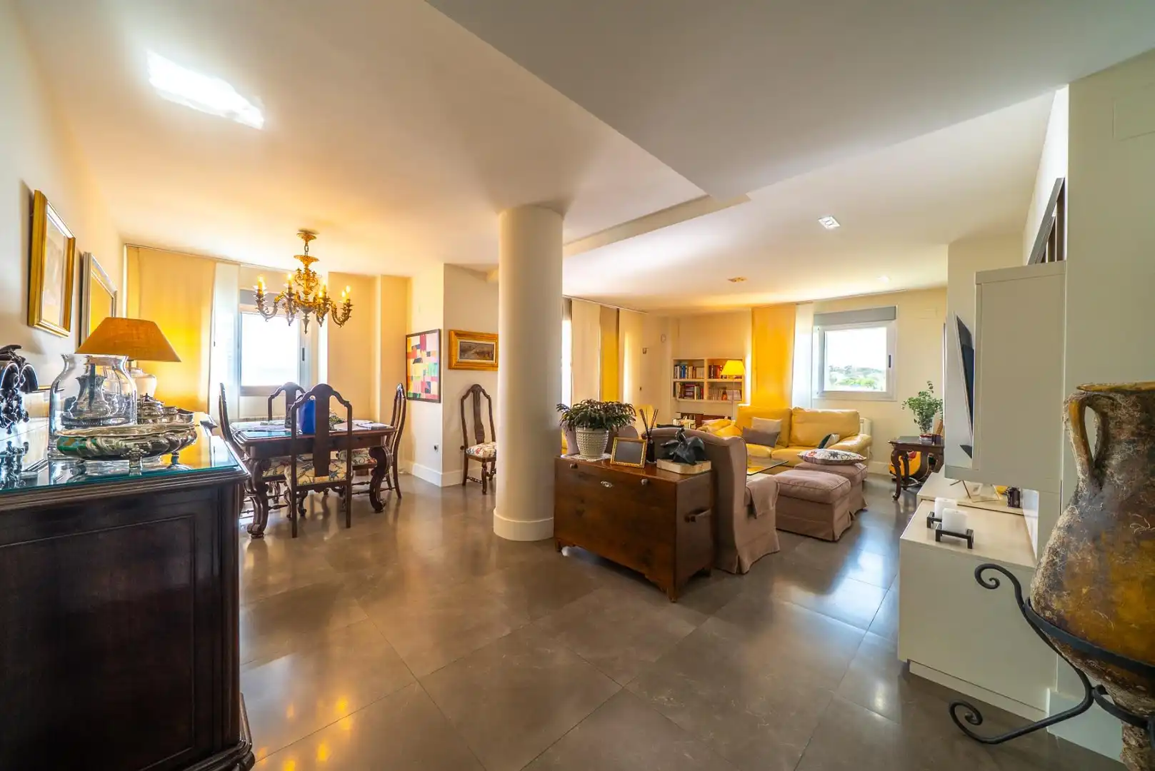 Sala de estar de Apartamento en venta en Villajoyosa / La Vila Joiosa con Aire acondicionado, Trastero y Amueblado