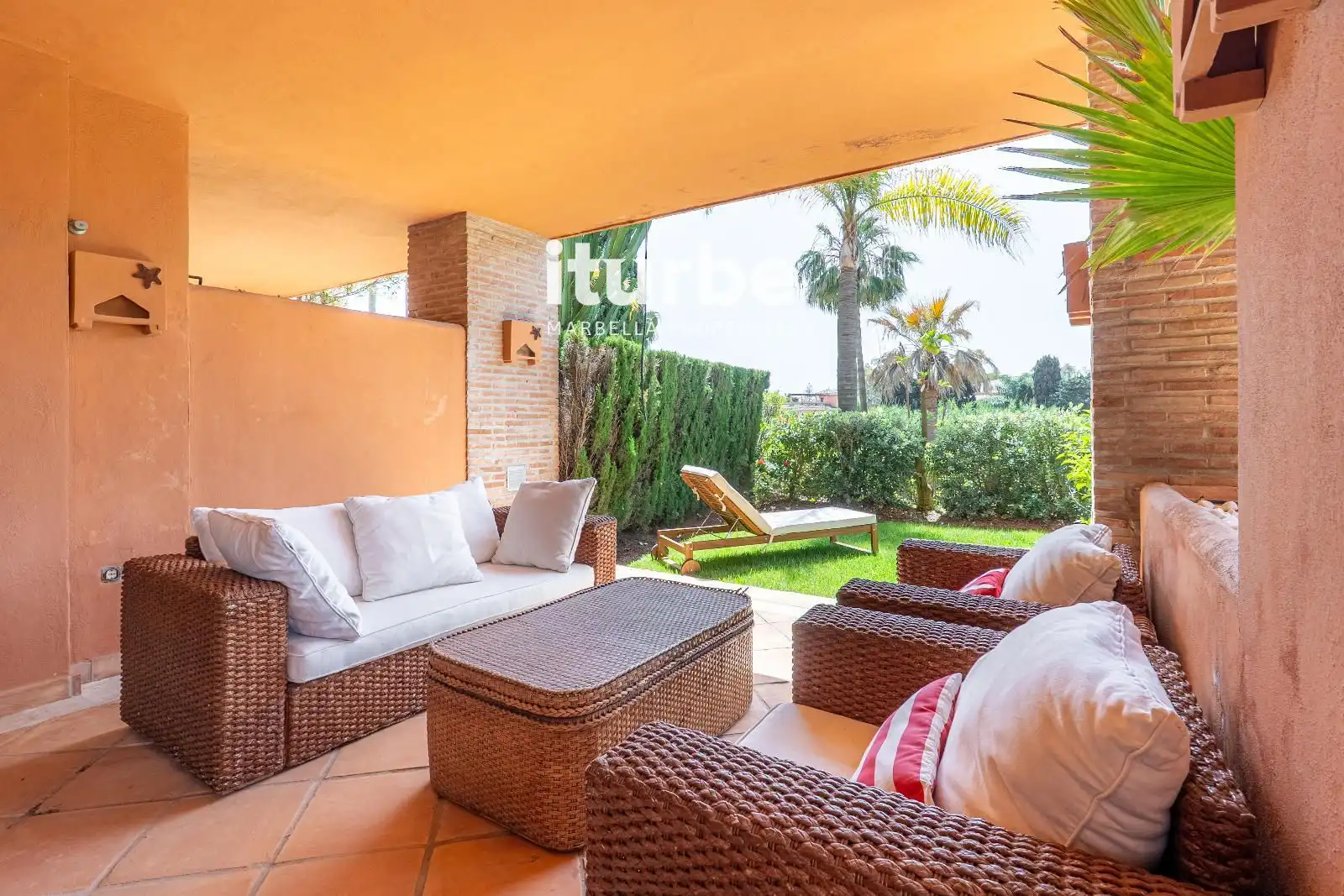 Jardí de Pis de lloguer en Marbella amb Jardí privat, Terrassa i Piscina