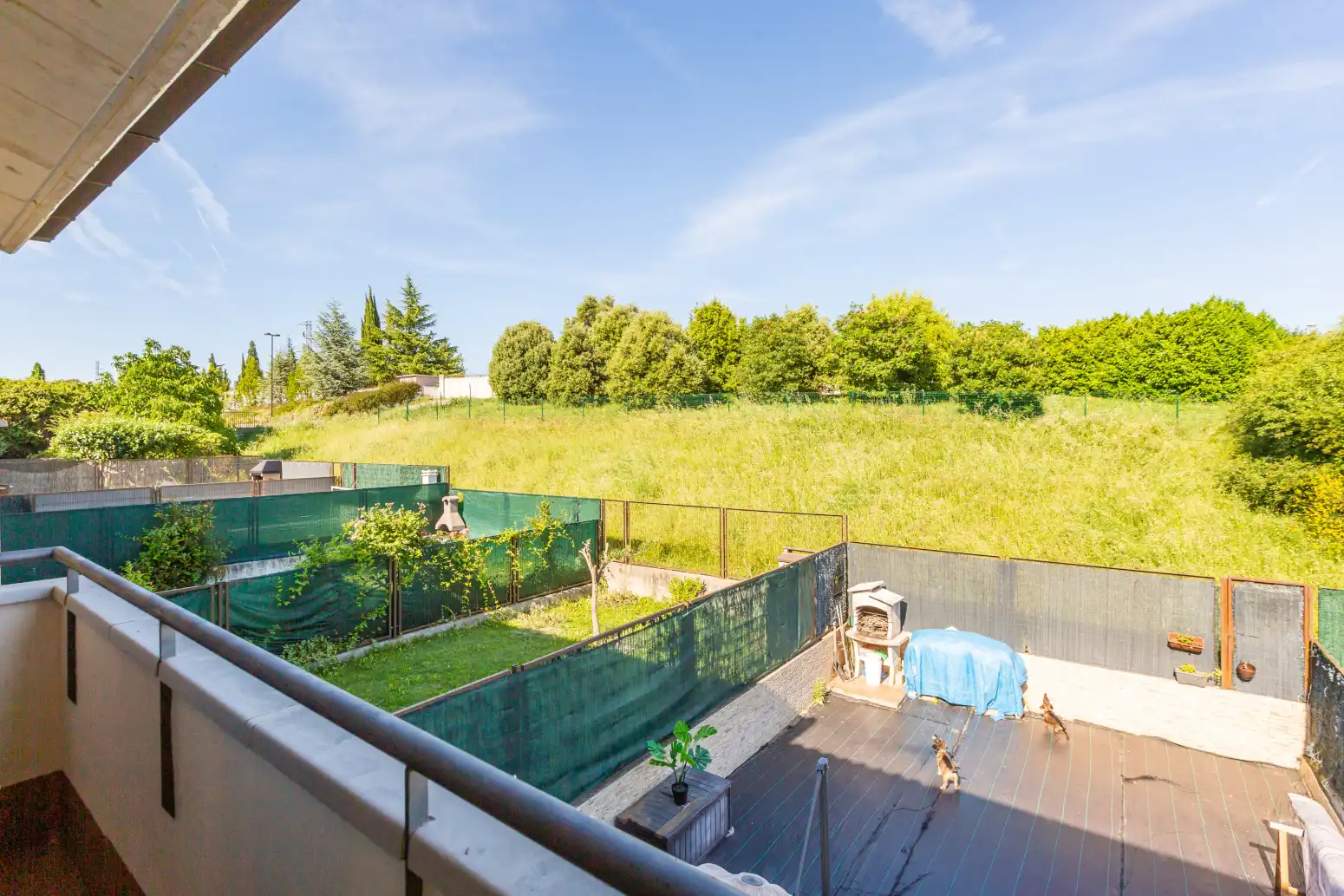 Terraza de Casa adosada en venta en Valle de Elorz / Elortzibar con Aire acondicionado, Calefacción y Jardín privado