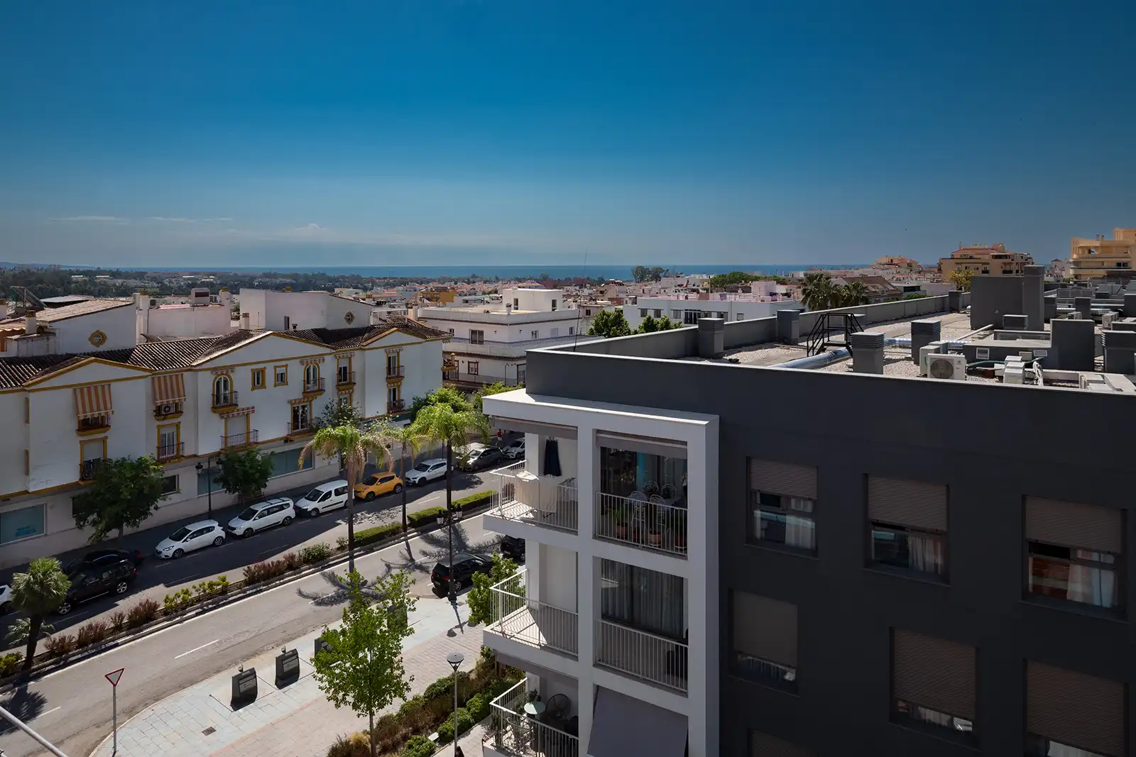 Exterior view of Flat for sale in Marbella  with Air Conditioner, Home automation and Community pool