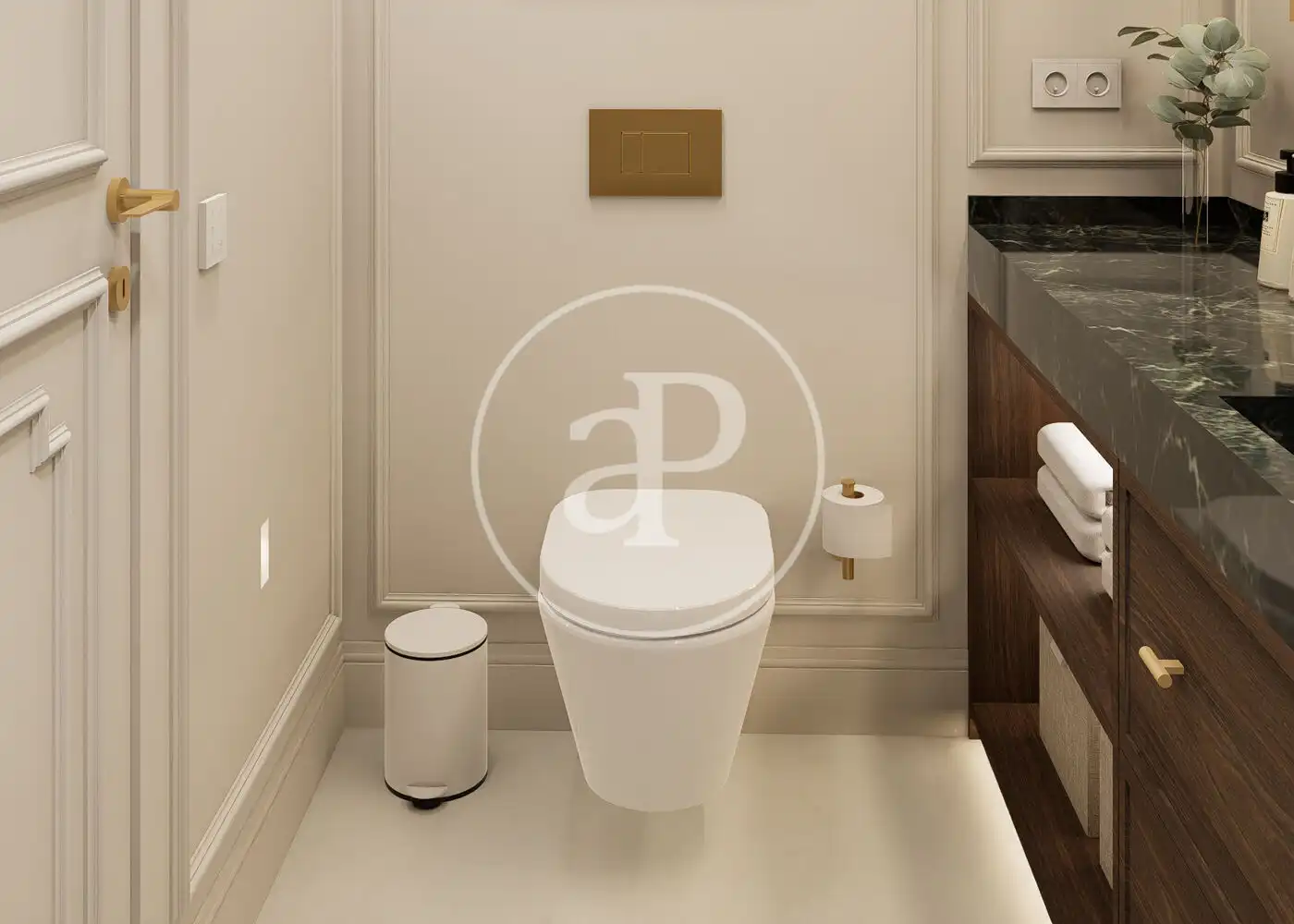 Bathroom of Flat for sale in Madrid  with Air Conditioner, Heating and Furnished