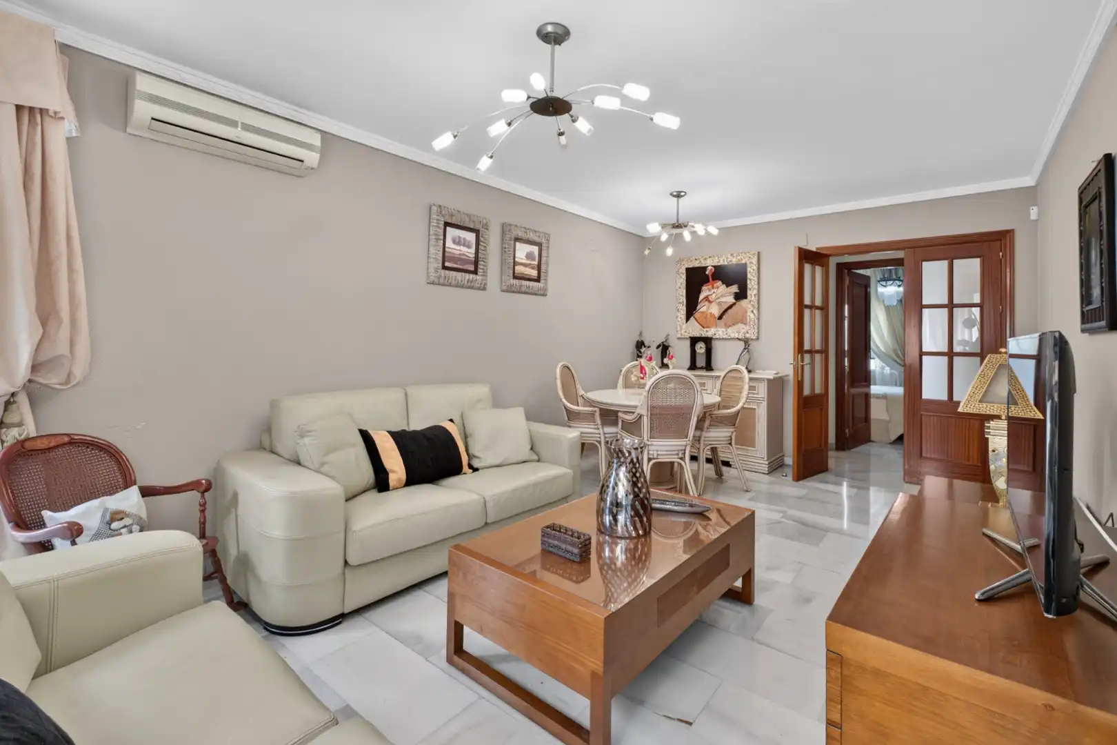 Sala de estar de Piso en venta en Málaga con Aire acondicionado