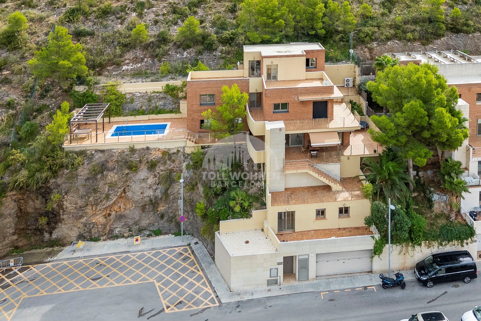 Exterior view of House or chalet for sale in Sitges  with Heating, Terrace and Swimming Pool
