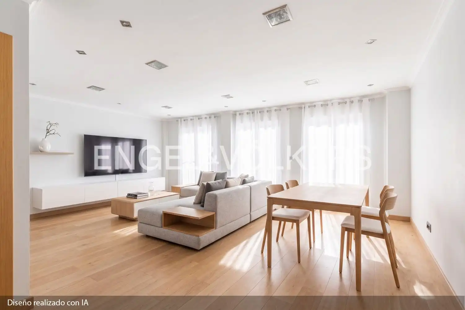Living room of Houses for sale in La Pobla de Vallbona  with Air Conditioner, Heating and Terrace