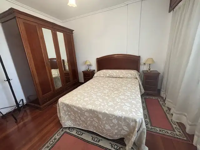 Bedroom of Flat for rent in Ferrol  with Heating, Parquet flooring and Storage room