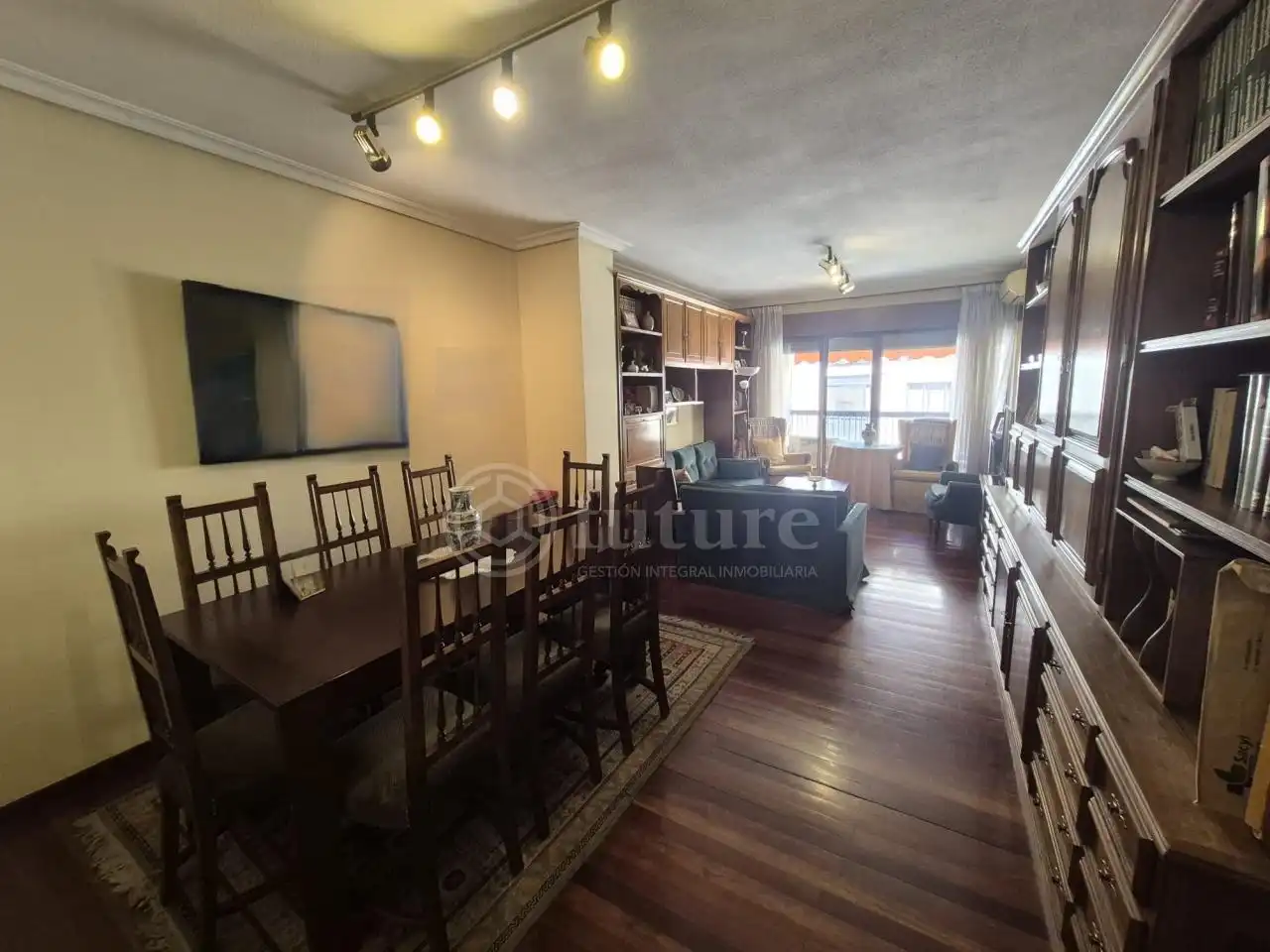Living room of Flat for sale in Salamanca  with Heating, Terrace and Furnished