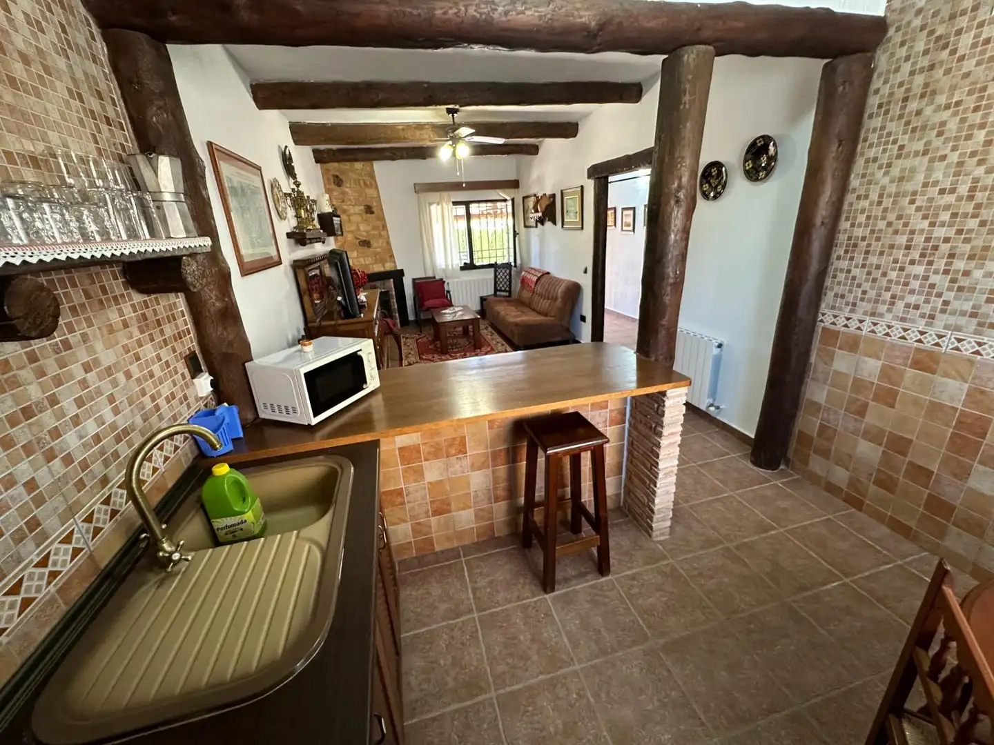 Kitchen of Houses for sale in Villar de Olalla  with Air Conditioner, Heating and Private garden