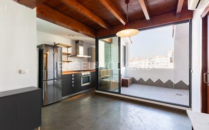 Kitchen of Attic for sale in  Valencia Capital  with Air Conditioner, Terrace and Balcony