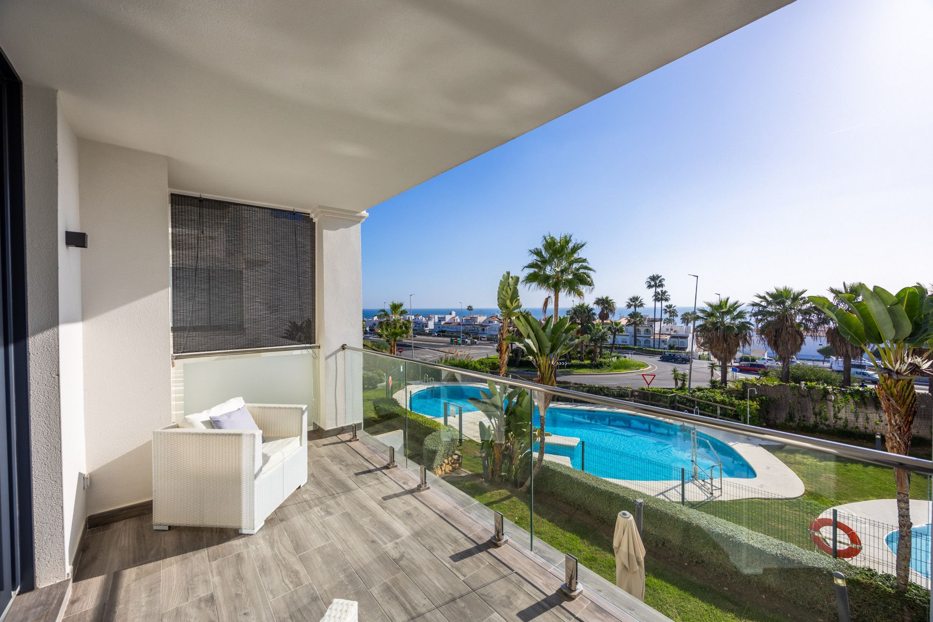Terrassa de Apartament en venda en Manilva amb Aire condicionat, Calefacció i Terrassa