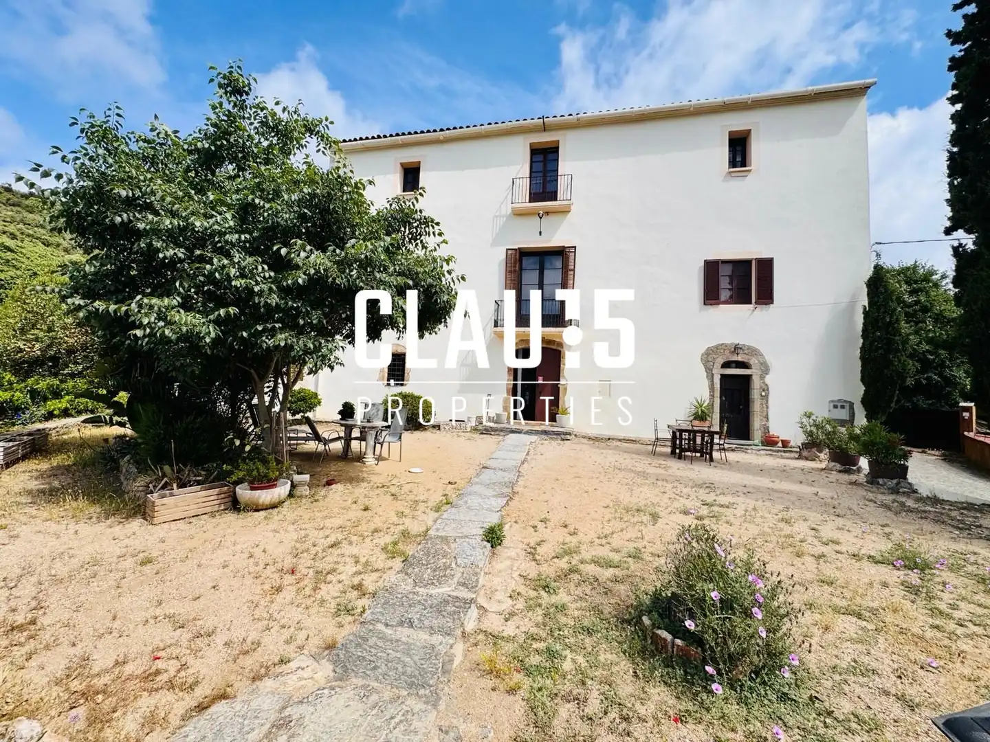Vista exterior de Finca rústica en venta en Pineda de Mar con Jardín privado, Terraza y Amueblado