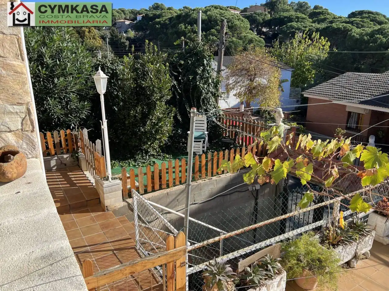 Garden of Detached homes for sale in Lloret de Mar  with Air Conditioner, Terrace and Alarm