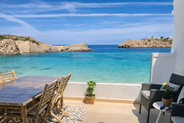 Terrasse von Einfamilien-Reihenhaus zum Verkauf in Es Mercadal mit Terrasse