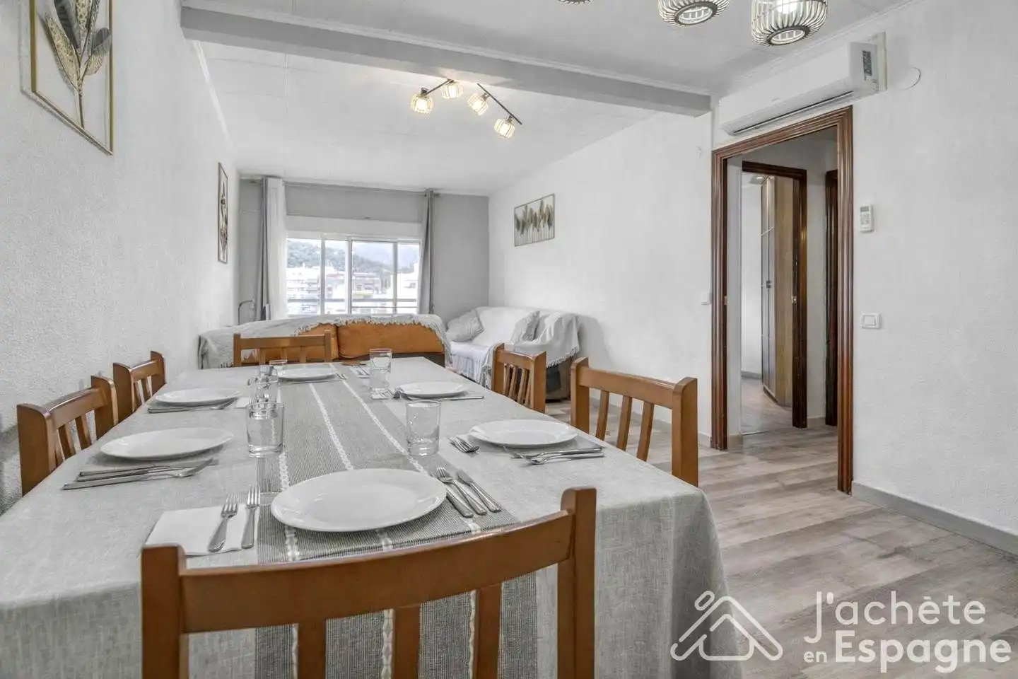 Dining room of Apartments for sale in La Ràpita  with Air Conditioner, Terrace and Furnished