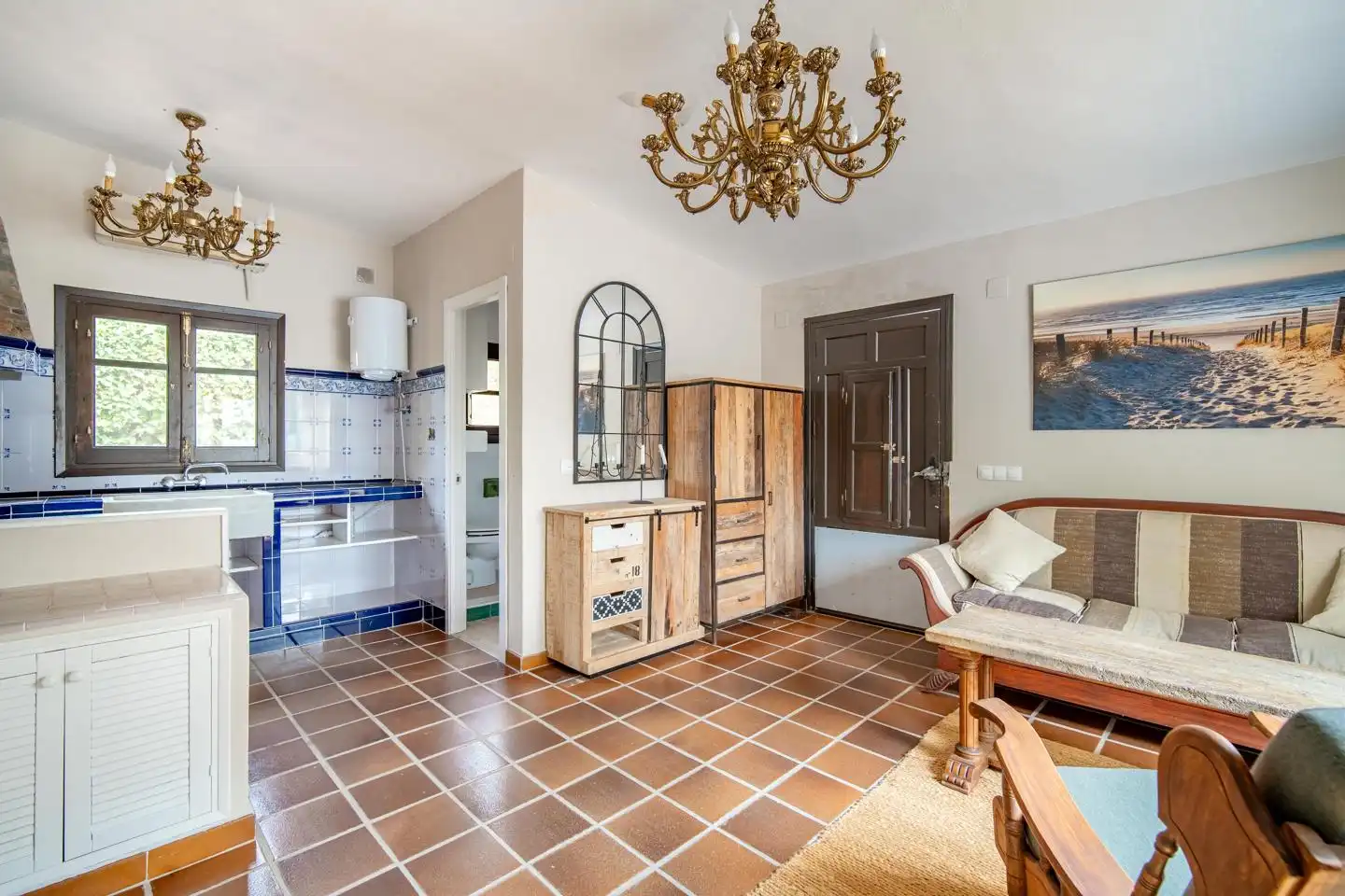 Küche von Haus oder Chalet zum Verkauf in Bétera mit Klimaanlage, Heizung und Privatgarten