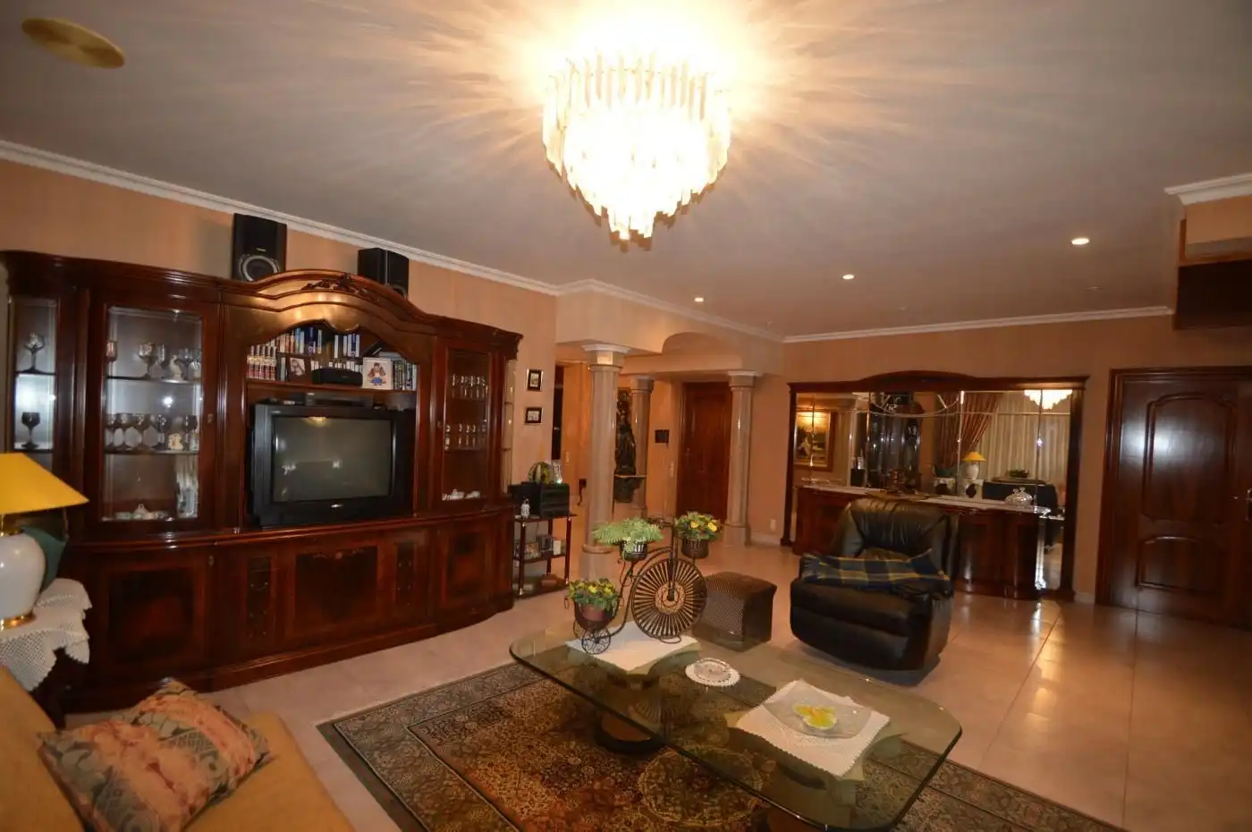 Sala d'estar de Casa o xalet en venda en Vinaròs amb Aire condicionat, Jardí privat i Terrassa