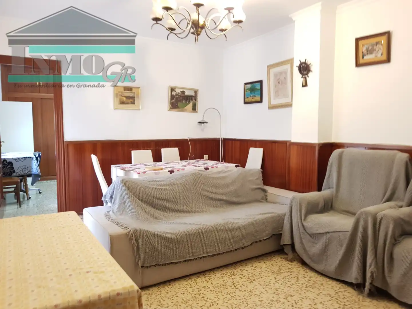 Living room of Flat for share in Granada  with Heating, Furnished and Balcony