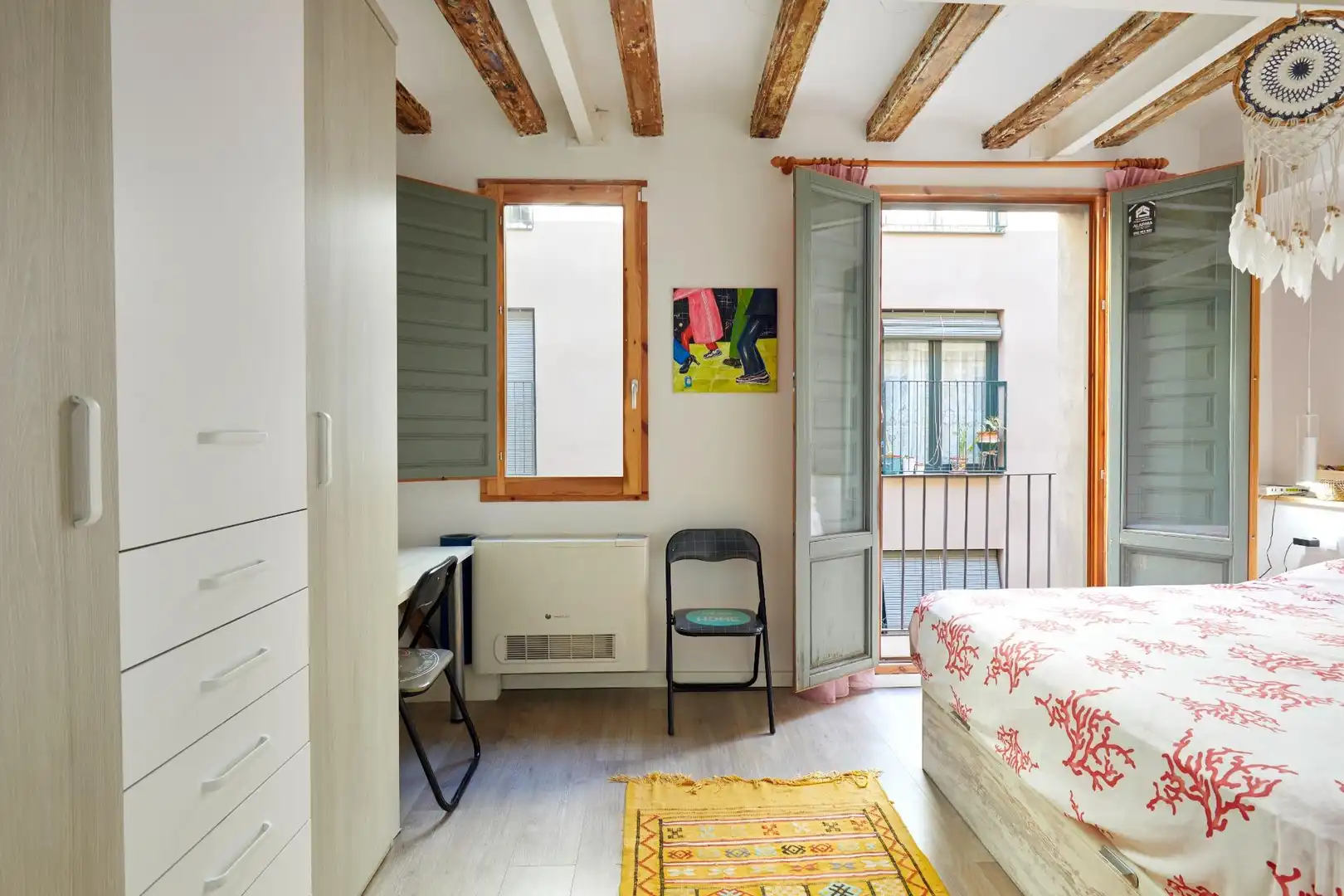 Bedroom of Flat for sale in Barcelona  with Air Conditioner, Heating and Parquet flooring