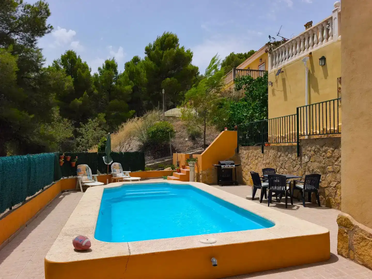 Swimming pool of Flat for rent in Tibi  with Air Conditioner, Private garden and Swimming Pool