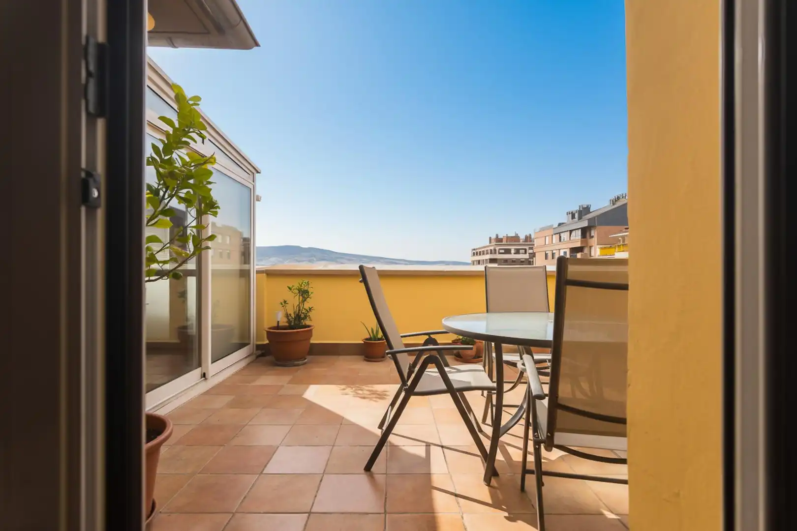 Terrace of Attic for sale in  Pamplona / Iruña  with Air Conditioner, Heating and Parquet flooring